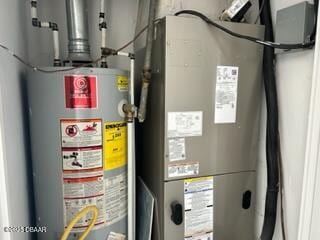 124 Harrison Rd, Daytona Beach, FL 32118 - utility room with water heater and gas water heater