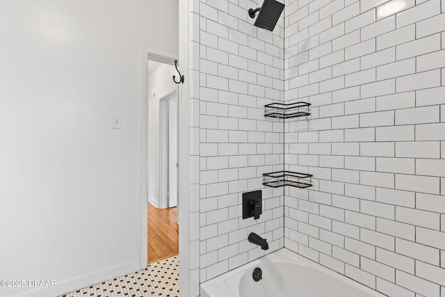 full bathroom with  shower combination