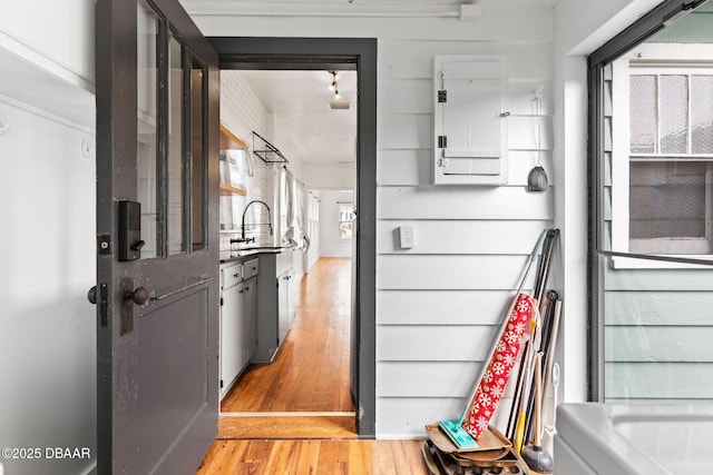 interior space featuring electric panel
