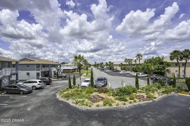 view of road featuring a residential view