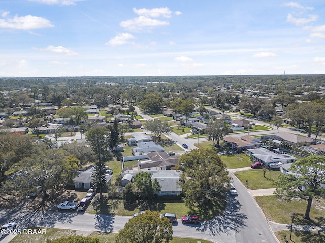 bird's eye view featuring a residential view