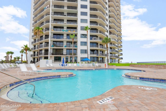 pool featuring a patio