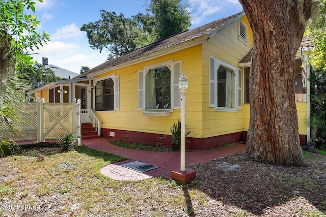 view of front of property