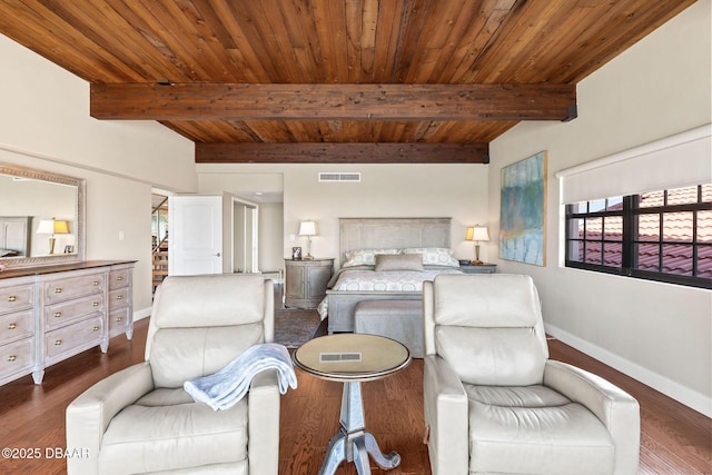 761 Marina Point Dr Unit 7610, Daytona Beach, FL 32114 - bedroom with visible vents, baseboards, and dark wood-style floors