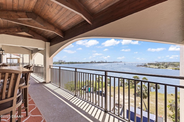 761 Marina Point Dr Unit 7610, Daytona Beach, FL 32114 - balcony with a water view