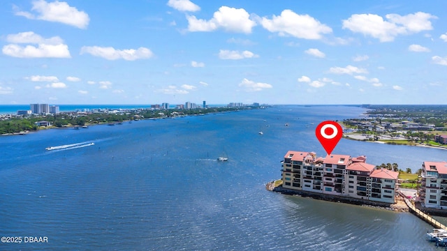 761 Marina Point Dr Unit 7610, Daytona Beach, FL 32114 - property view of water featuring a view of city