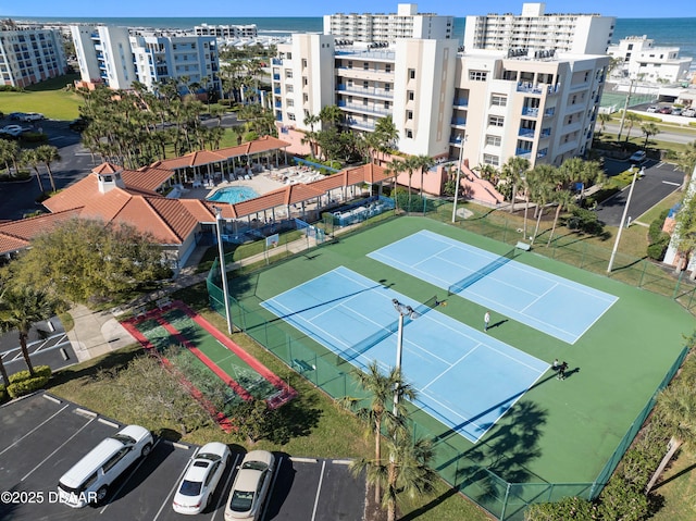 5300 S Atlantic Ave Unit 16-505, New Smyrna Beach, FL 32169 - bird's eye view with a water view and a view of city