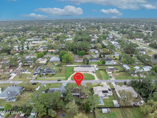 drone / aerial view featuring a residential view