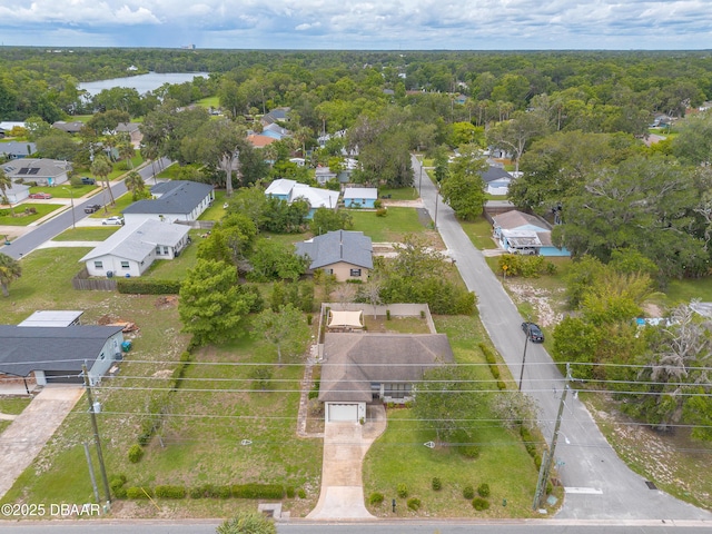 92 S Orchard St, Ormond Beach, FL 32174 - aerial perspective of suburban area with a forest