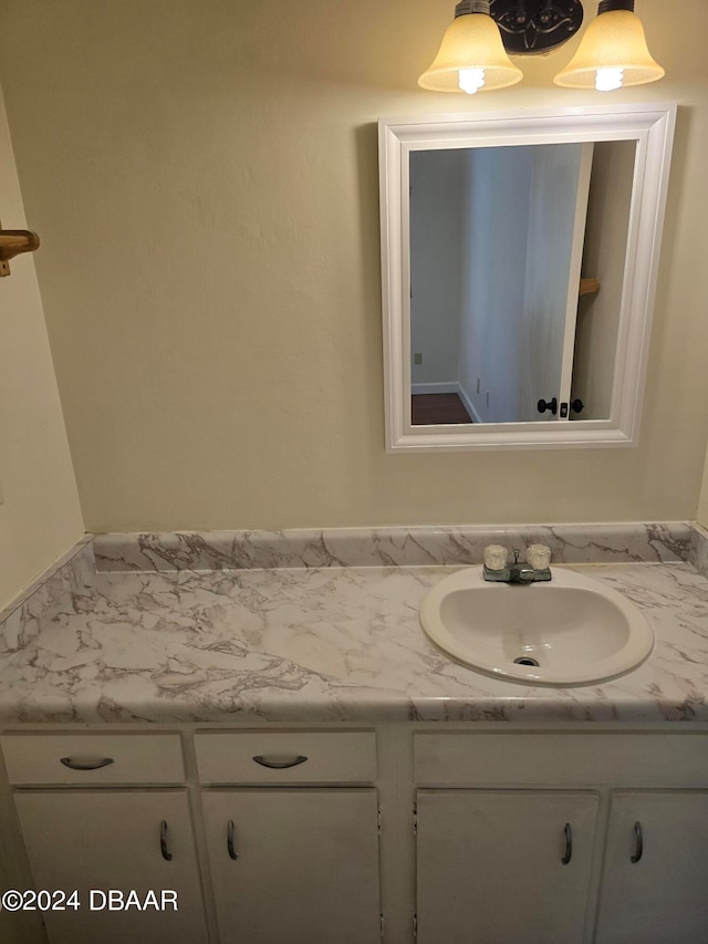 bathroom with vanity