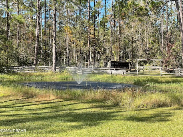 view of home's community with a yard