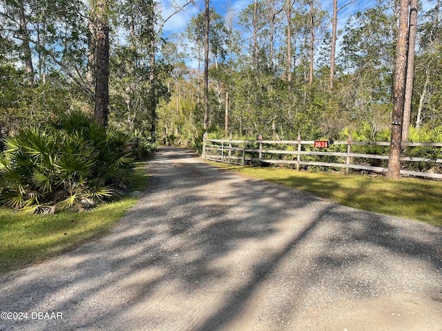 view of road