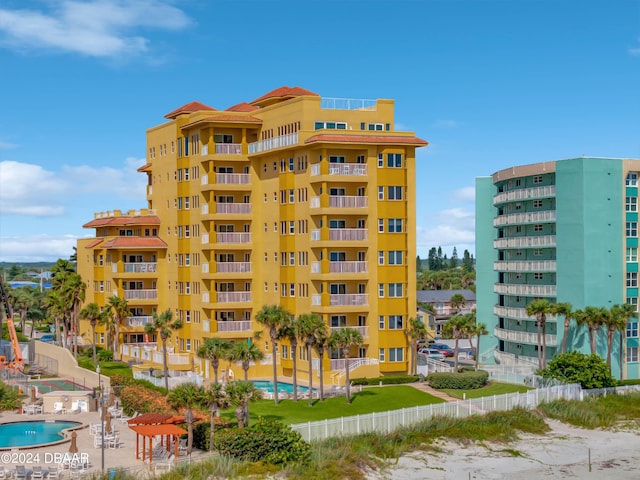 701 N Atlantic Ave Unit 202, New Smyrna Beach, FL 32169 - view of apartment building / complex