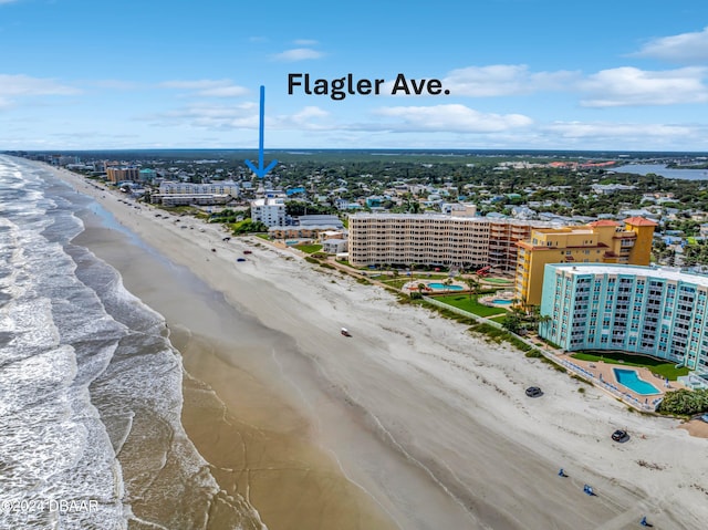 701 N Atlantic Ave Unit 202, New Smyrna Beach, FL 32169 - drone / aerial view of expansive coastline and apartment complex / building