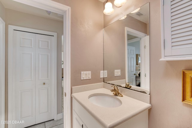 1465 Admiral Nimitz Ave, Daytona Beach, FL 32124 - bathroom with vanity and tile patterned flooring