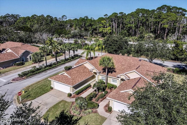 birds eye view of property featuring a residential view