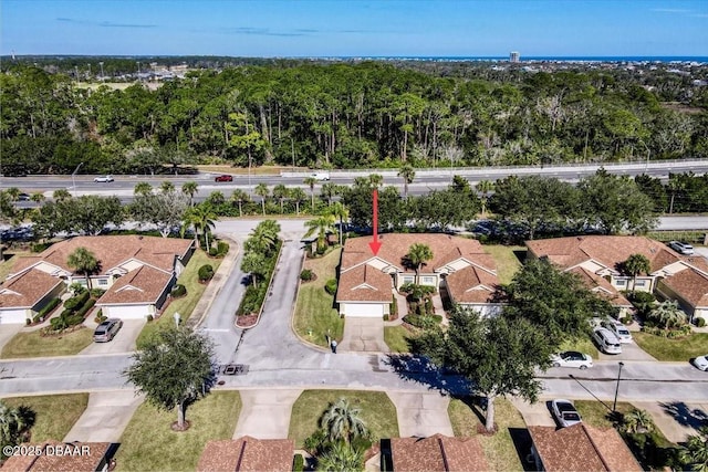 birds eye view of property featuring a residential view