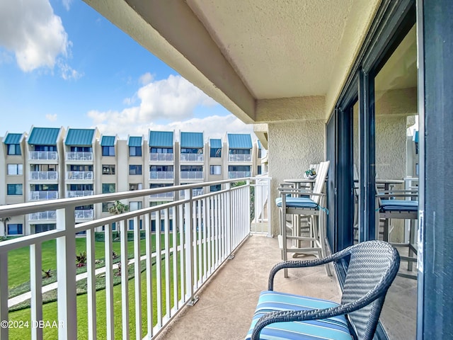 view of balcony