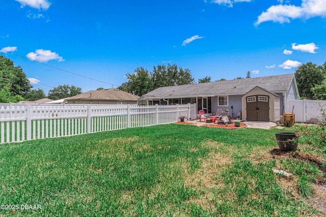 1724 Umbrella Tree Dr, Edgewater, FL 32132 - view of yard with a patio