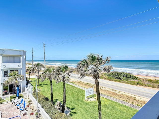 1926 Ocean Shore Blvd Unit 3120, Ormond Beach, FL 32176 - view of water feature with a beach view and fence