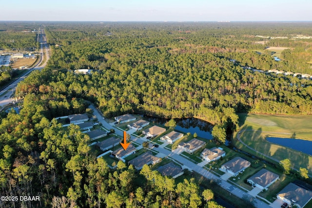 aerial view with a view of trees