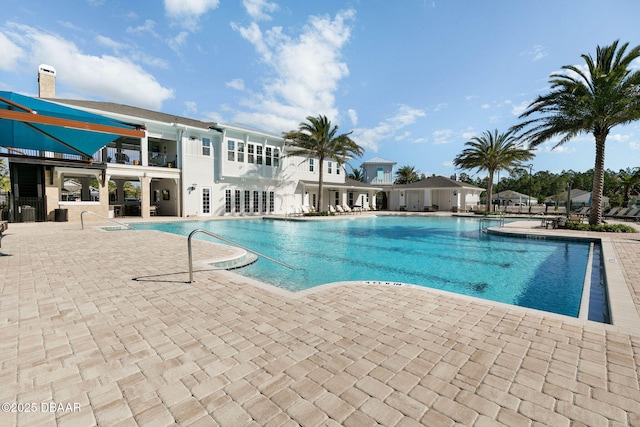 pool featuring a patio