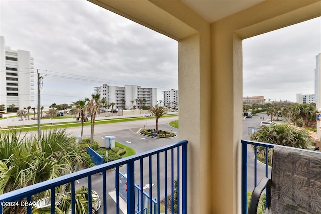 view of balcony