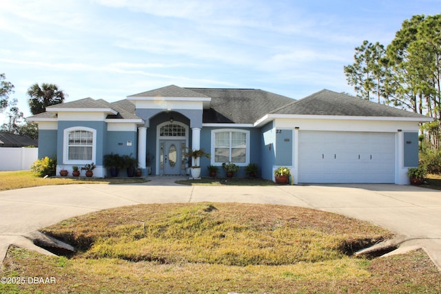 ranch-style house with a garage