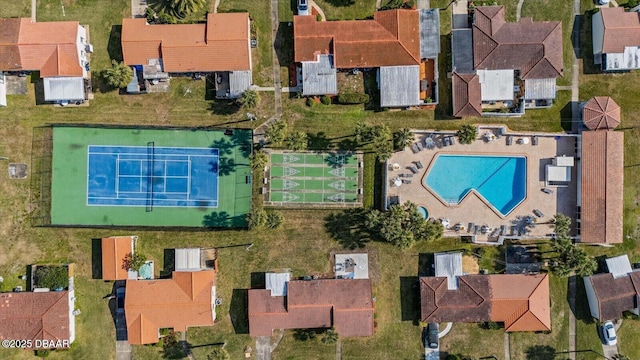 59 Cardinal Dr Unit A, Ormond Beach, FL 32176 - aerial view of property's location featuring a pool area