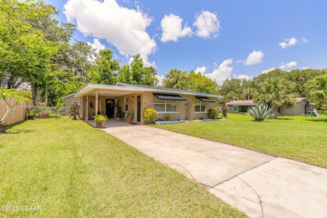 125 Azalea Dr, Daytona Beach, FL 32117 - view of front of home with driveway and a carport
