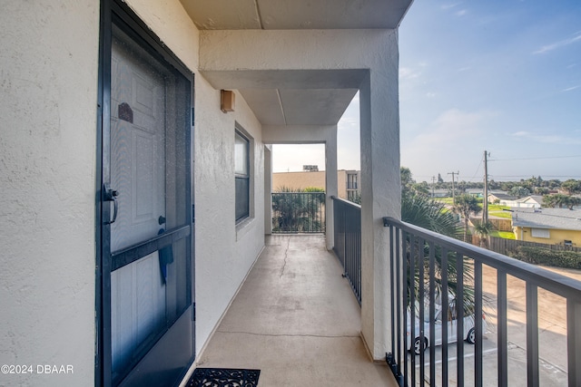 view of balcony