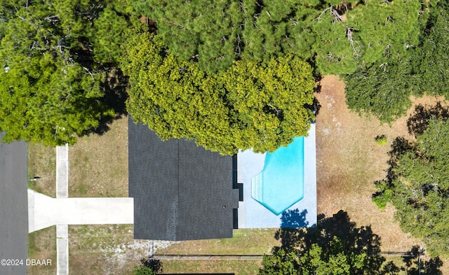 1801 James St, South Daytona, FL 32119 - bird's eye view of a pool area