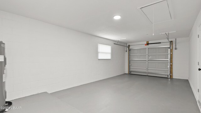 1801 James St, South Daytona, FL 32119 - garage with concrete block wall