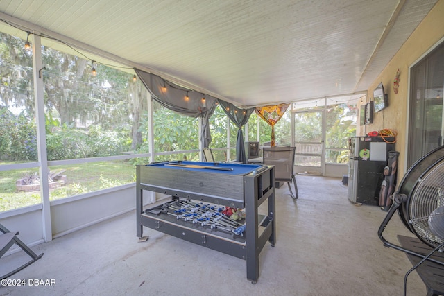 view of sunroom / solarium