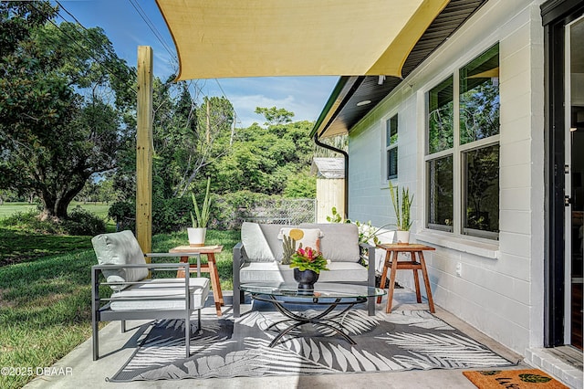 550 Eagle Dr, Holly Hill, FL 32117 - view of patio / terrace with an outdoor hangout area