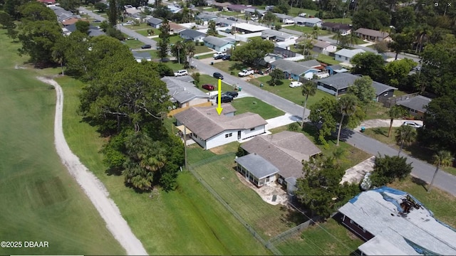 550 Eagle Dr, Holly Hill, FL 32117 - aerial view of property and surrounding area with nearby suburban area