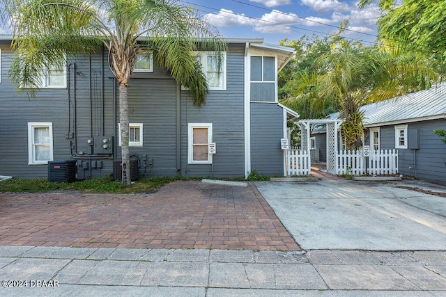 exterior space with central AC unit