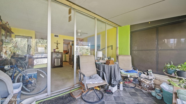 view of patio featuring visible vents