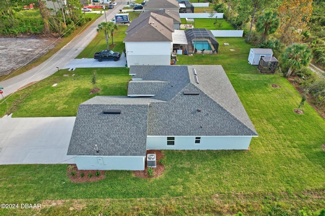 view from above of property