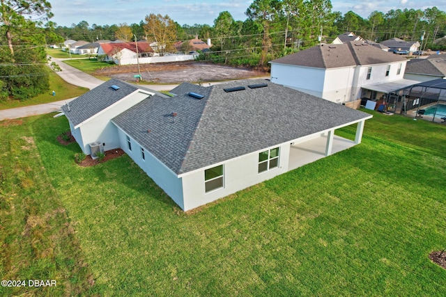 aerial perspective of suburban area