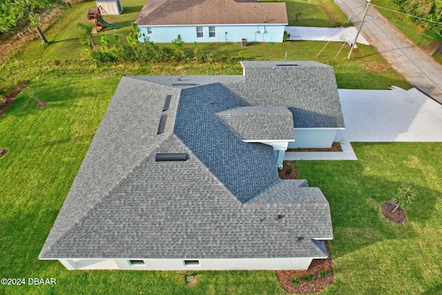 view from above of property