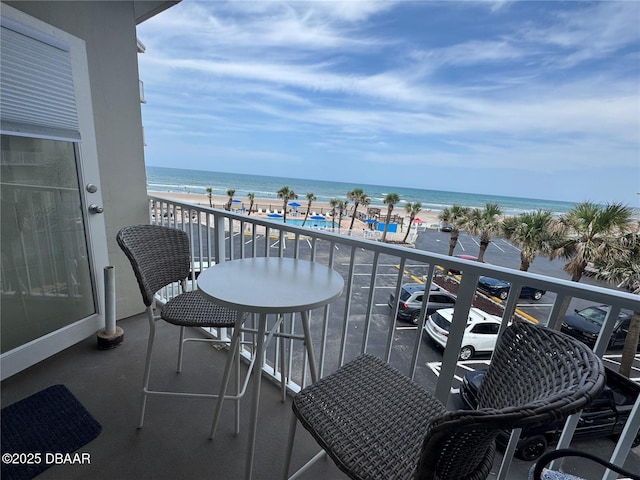 1233 S Atlantic Ave Unit 3070, Daytona Beach, FL 32118 - balcony featuring view of water and beach