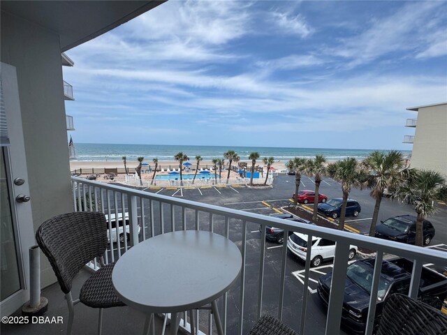 1233 S Atlantic Ave Unit 3070, Daytona Beach, FL 32118 - balcony featuring view of water and beach