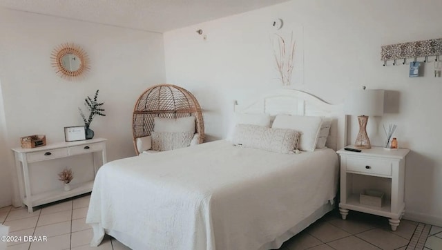 view of tiled bedroom