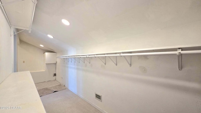 3128 John Anderson Dr, Ormond Beach, FL 32176 - spacious closet with vaulted ceiling and light carpet