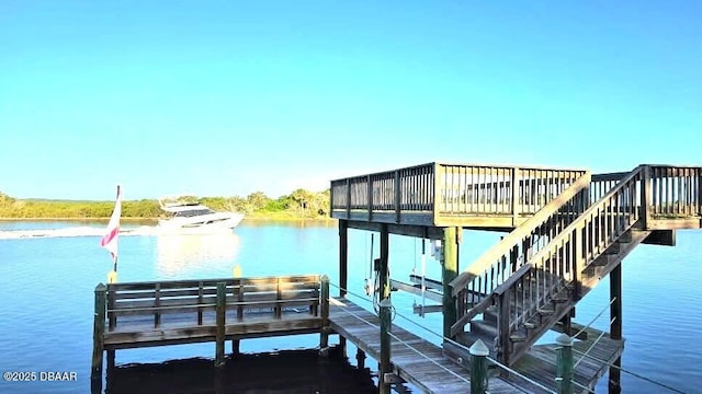 3128 John Anderson Dr, Ormond Beach, FL 32176 - dock featuring a water view