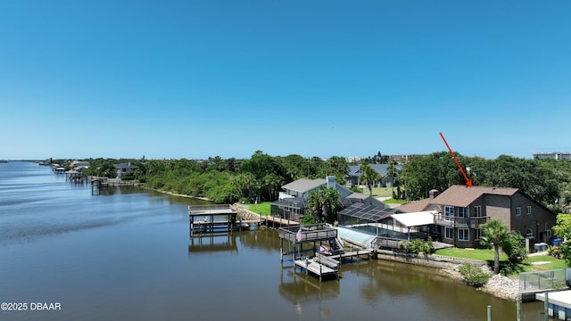3128 John Anderson Dr, Ormond Beach, FL 32176 - dock area featuring a water view