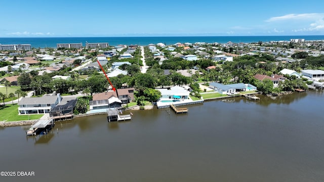 3128 John Anderson Dr, Ormond Beach, FL 32176 - aerial view of residential area with a nearby body of water