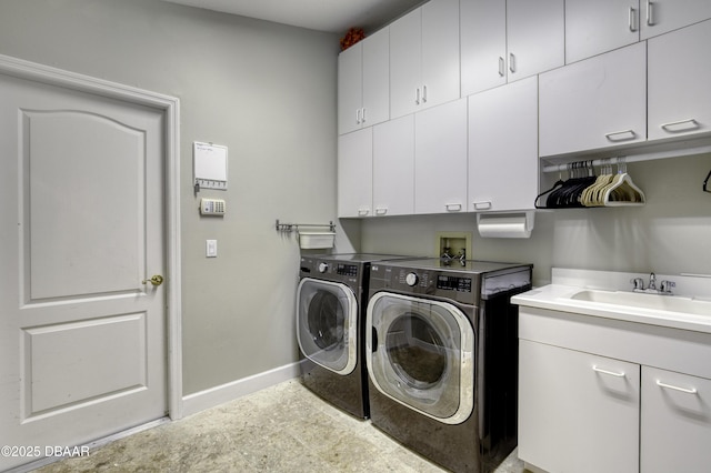 7 Foxfords Chase, Ormond Beach, FL 32174 - laundry area featuring cabinet space and separate washer and dryer