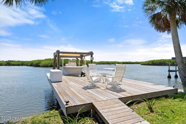 5967 Riverside Dr, Port Orange, FL 32127 - dock area featuring a water view